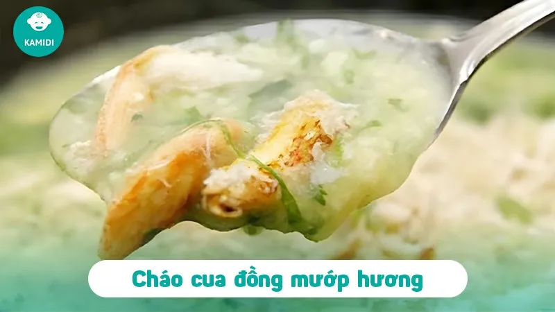 Cháo cua đồng mướp hương có tính mát, vị ngọt thanh
