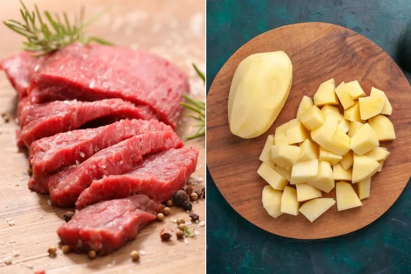 Súp thịt bò khoai tây cho bé là món ăn dặm dễ thực hiện