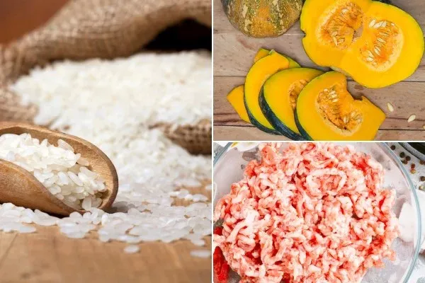 Nguyên liệu đơn giản nấu cháo bí đỏ