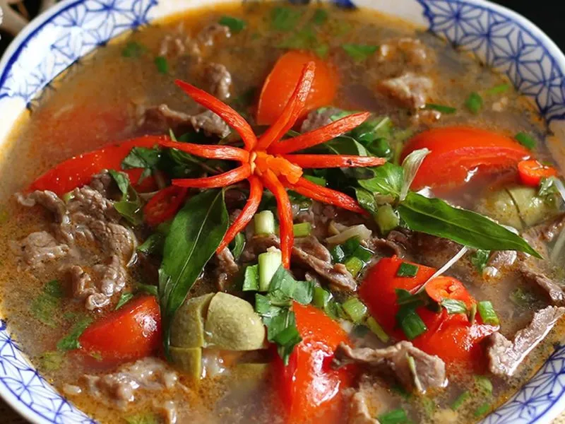 Rau răm nấu món gì ngon tại nhà với món canh thịt bò