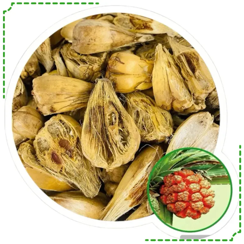 một túi đựng đầy quả dứa dại khô chất lượng cao, có nhãn hiệu rõ ràng