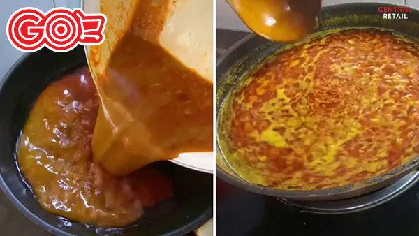 Công đoạn nấu giúp các nguyên liệu làm sốt ướp thịt nướng gắn kết hơn