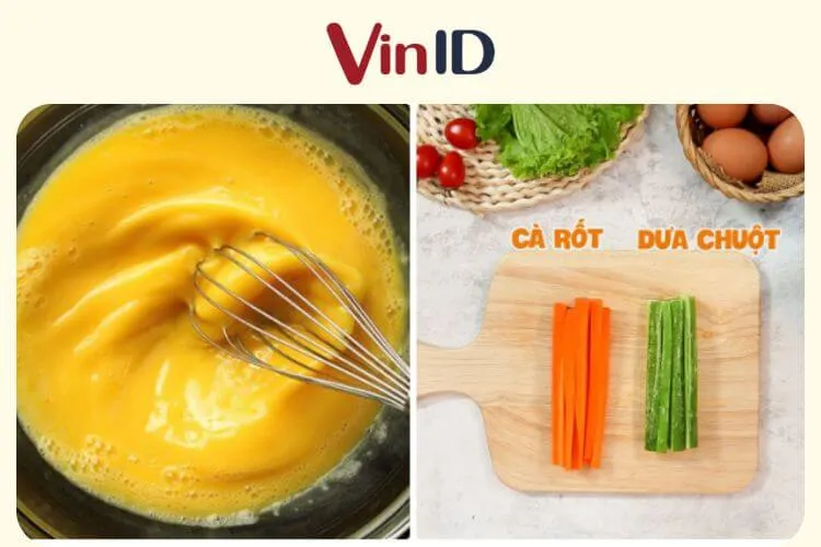 Các bước sơ chế nguyên liệu kimbap chiên