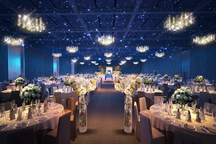 Cổng hoa trang trí tiệc cưới