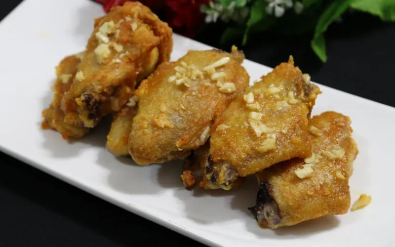 Thành phẩm gà nướng bơ tỏi
