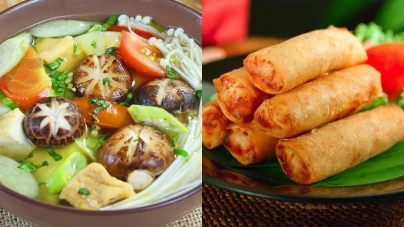 Mâm cơm chay đầy đủ các nhóm chất dinh dưỡng tại nhà hàng Bồ Đề