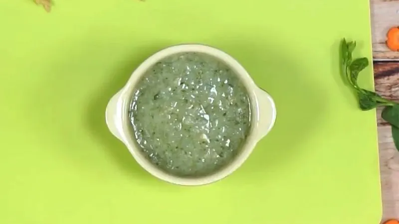 Cháo tôm rau mồng tơi hỗ trợ tiêu hóa tốt cho trẻ