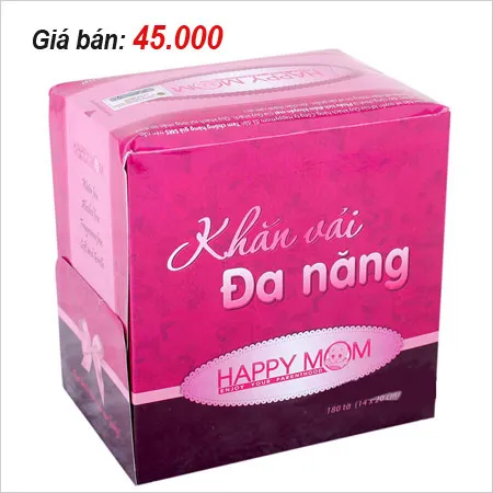 Khăn vải khô đa năng Happy Mom