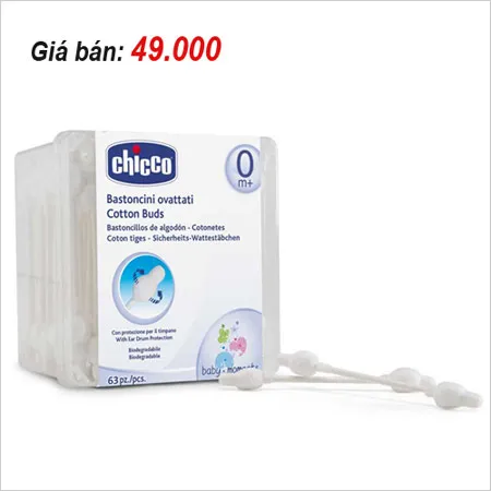 Bông tăm có đầu bảo vệ Chicco
