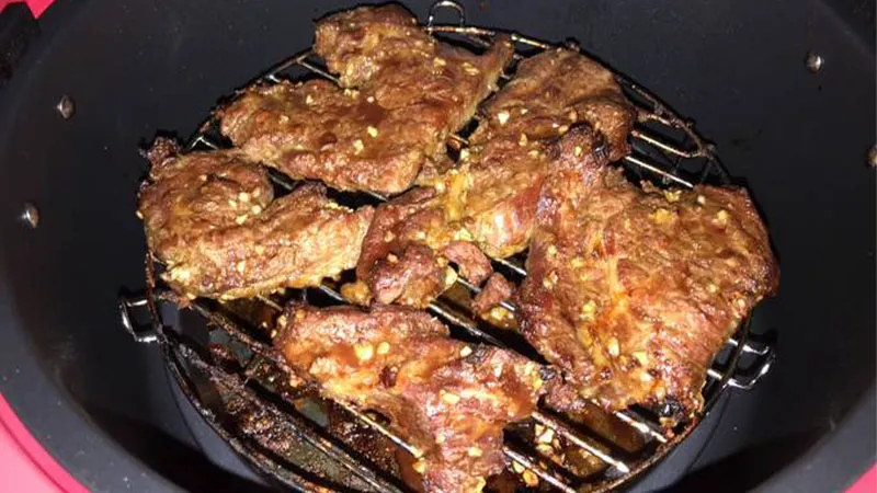 Cách tẩm gia vị thịt nướng nồi chiên không dầu