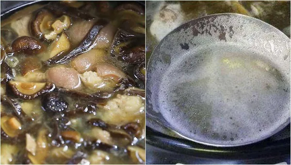 Thường xuyên hớt bọt trong quá trình nấu thịt đông