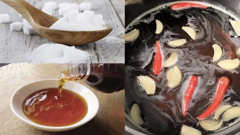Nấu nước mắm đường cô đặc