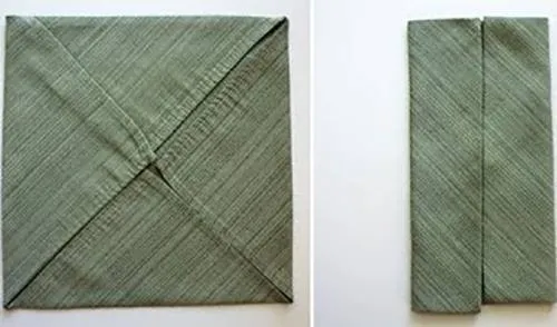 Gấp các góc vào giữa để tạo phom dáng áo sơ mi