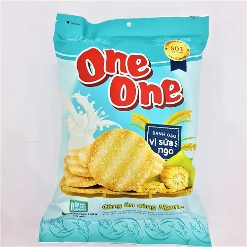 Bánh gạo One One vị sữa ngô 159g