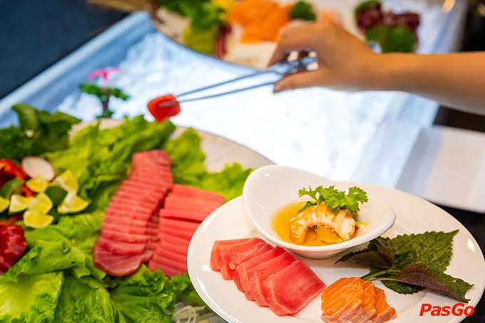 Không gian buffet sang trọng tại D'Maris