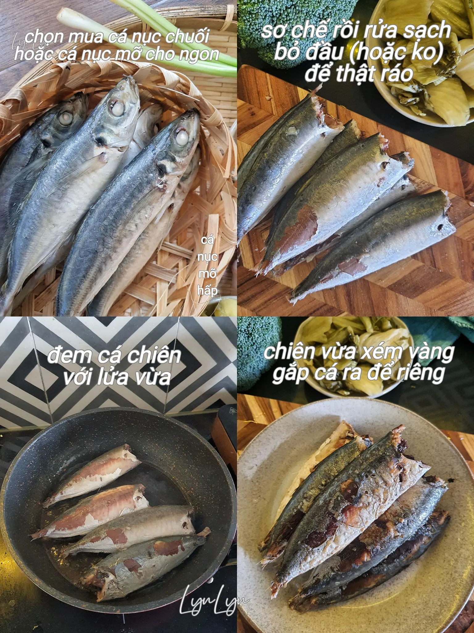 Sơ chế cá nục tươi sạch