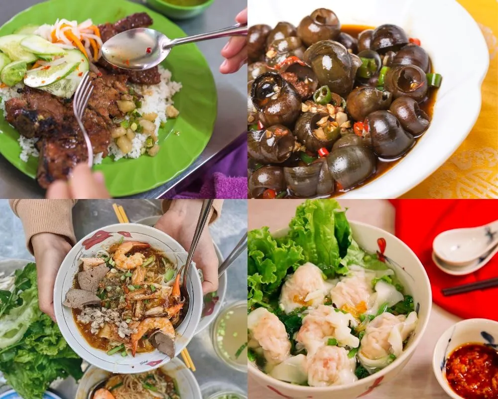 Một số món ăn tối ở Quận 1 được người dân địa phương yêu thích