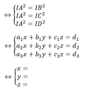 Phương pháp giải mặt cầu ngoại tiếp