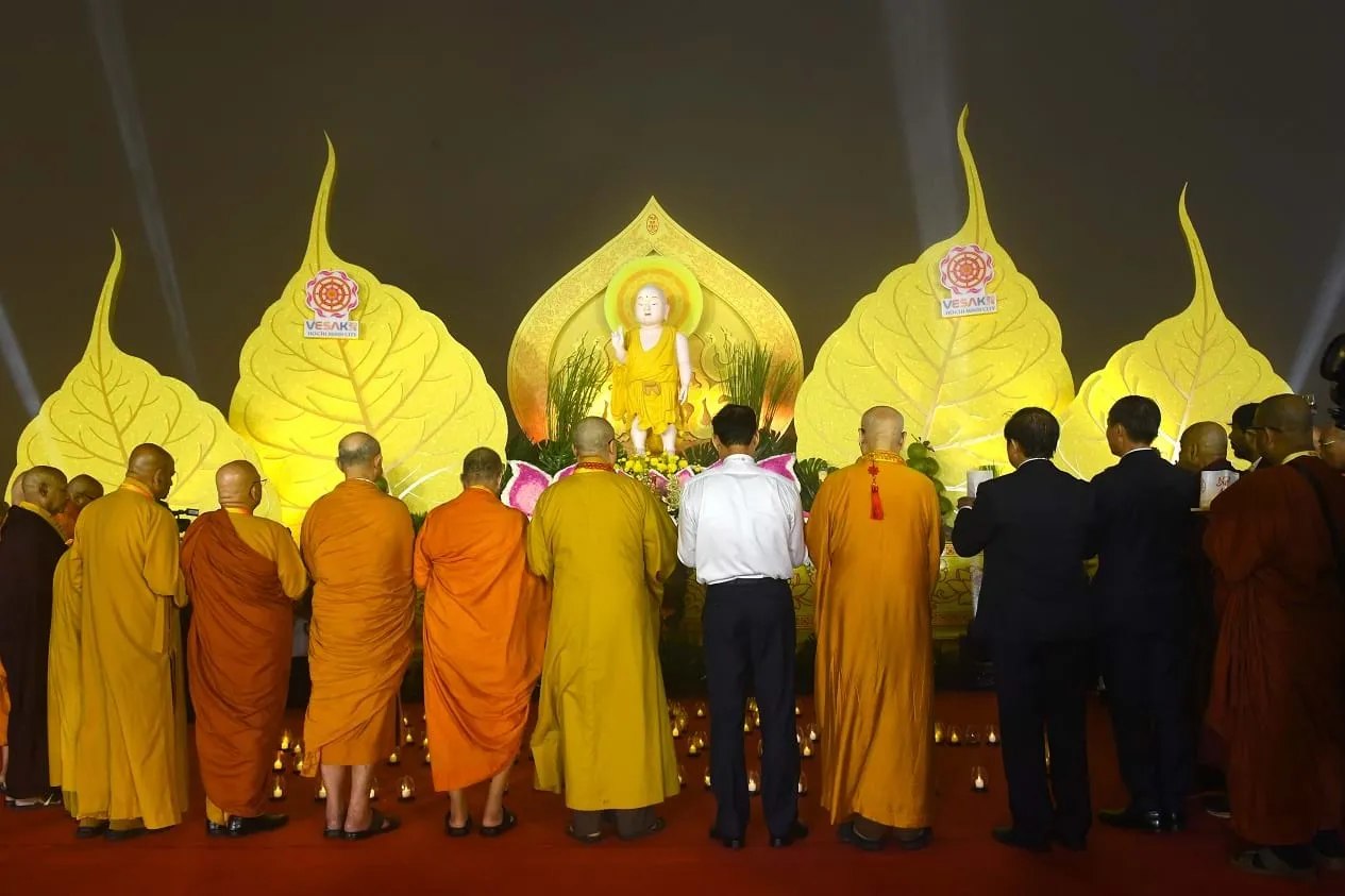 Sự kiện văn hóa mang đậm tính nhân văn này cũng thể hiện khát vọng hòa bình của người dân Việt Nam và Phật tử trên toàn thế giới