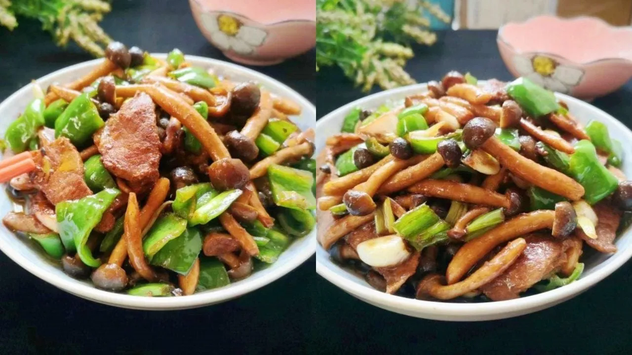 Món thịt lợn xào nấm hải sản thơm ngon, bổ dưỡng cho bữa cơm gia đình