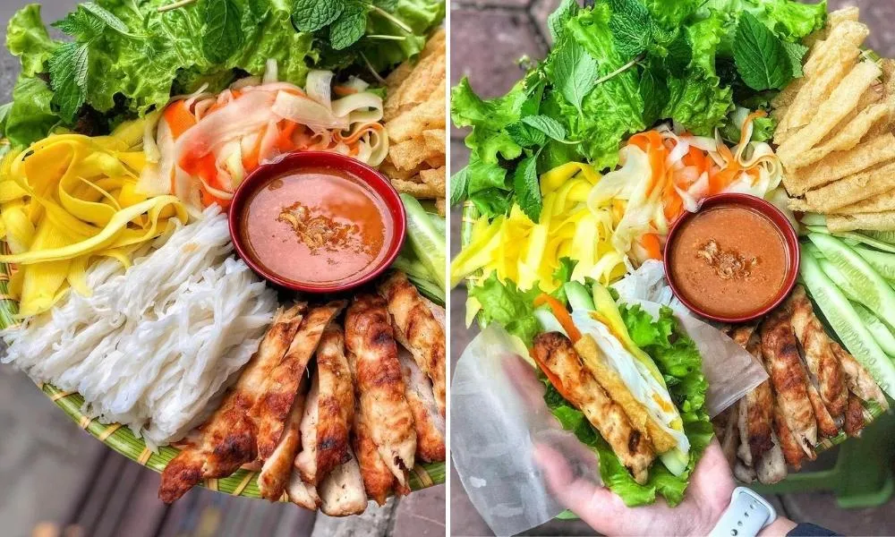 Ăn trưa, ăn tối ngon miệng tại Chùa Láng với quán Nem Nướng Nha Trang