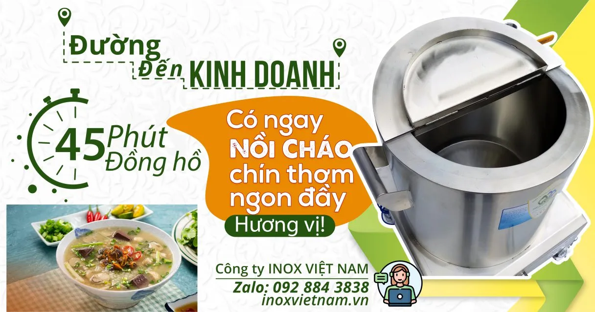 Quy trình cấp nước và khởi động nồi nấu cháo điện