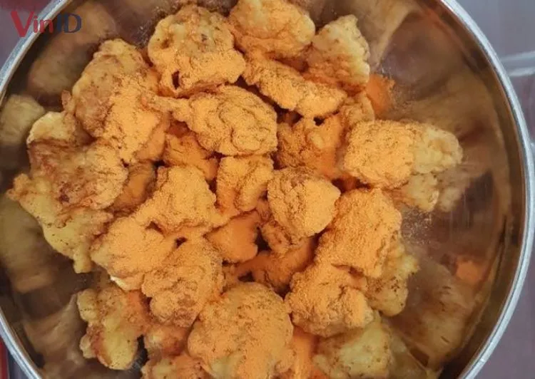 Gà chiên lắc phô mai thành phẩm