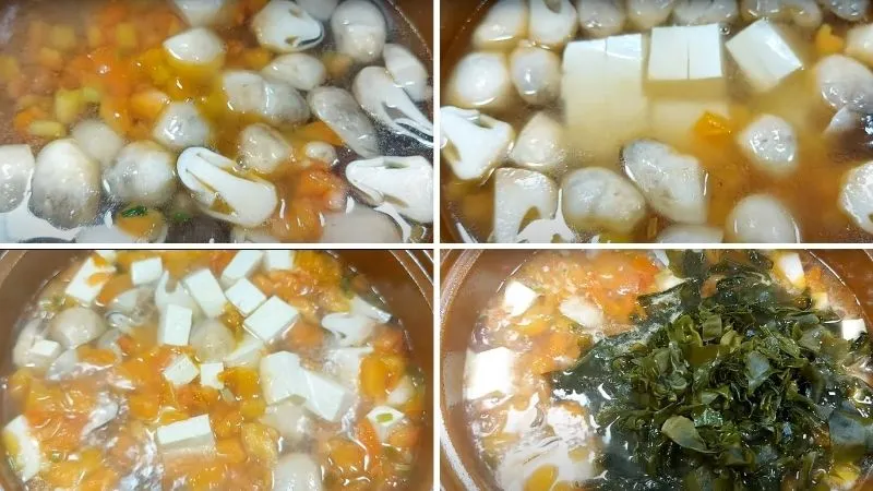 Hầm canh cho đến khi đạt độ ngọt chuẩn