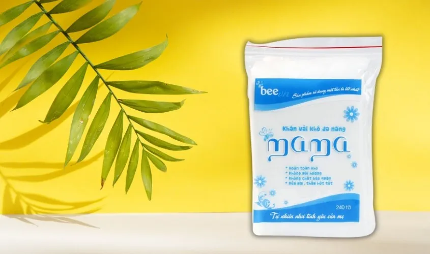 Túi 240 tờ khăn vải khô đa năng Mama không mùi