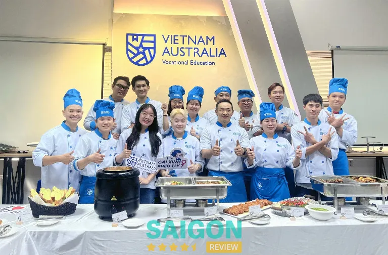 Môi trường học tập tại trung tâm dạy nấu ăn TPHCM Việt Úc