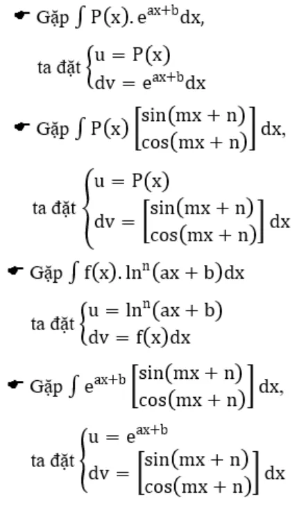 Kỹ thuật nguyên hàm từng phần và các trường hợp đặc biệt