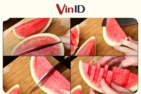 Dưa hấu hình chiếc thuyền ngộ nghĩnh