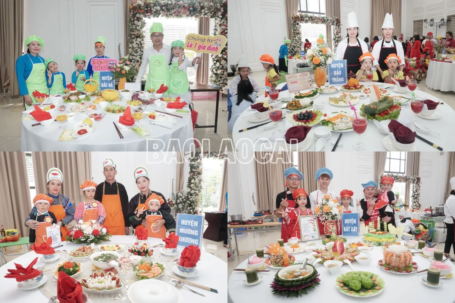 Mâm cơm gia đình đầy đủ dinh dưỡng được trang trí bắt mắt