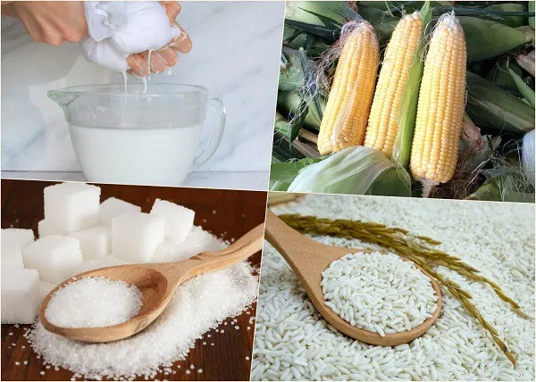 Gạo nếp và ngô tươi là 2 nguyên liệu không thể thiếu