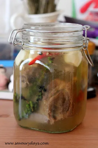 Hũ thịt bò mắm sau 3 ngày