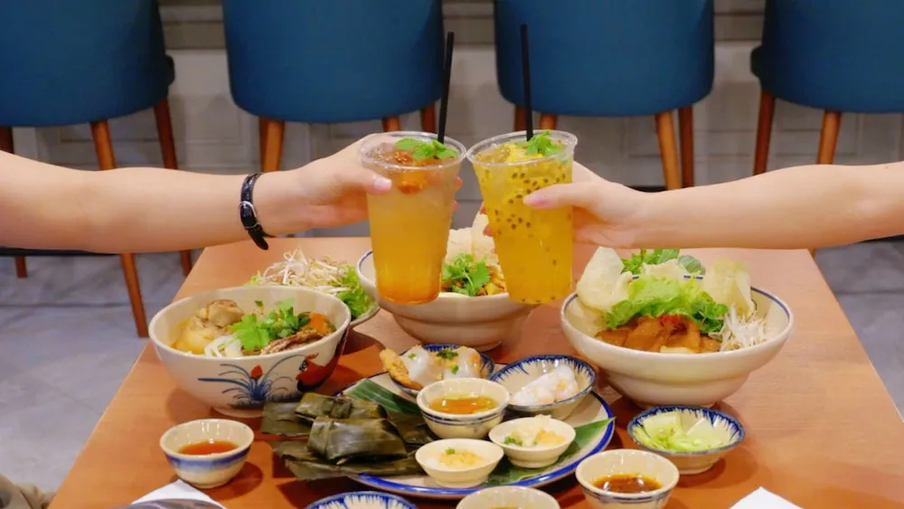 Bánh bèo tôm chấy tại Bếp Huế