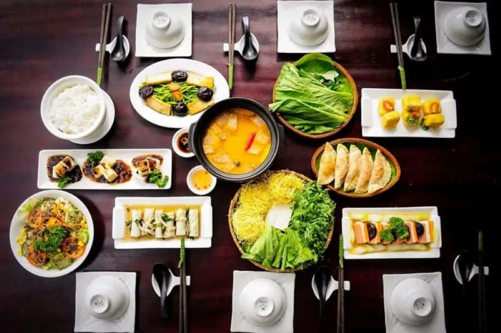 Cơm chay Lục Diệp có thực đơn hấp dẫn