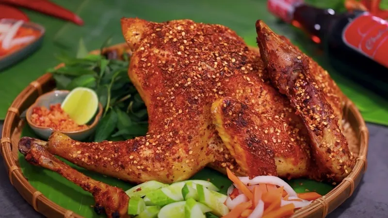 Gà nướng muối ớt