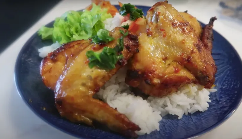 Gà nướng sốt nước mắm cay