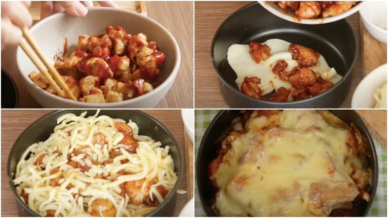 Nướng gà cùng phô mai