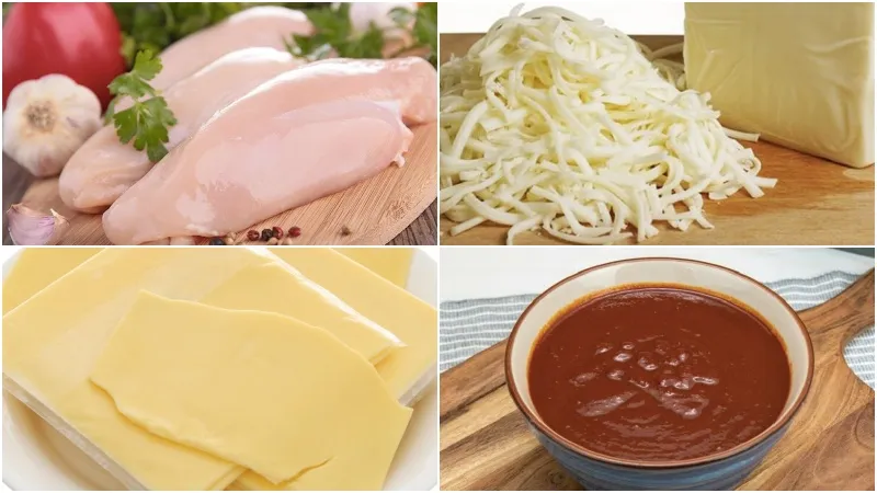 Nguyên liệu làm gà nướng phô mai Hàn Quốc