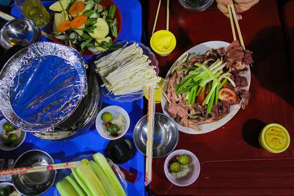 Quán bò nấm nướng