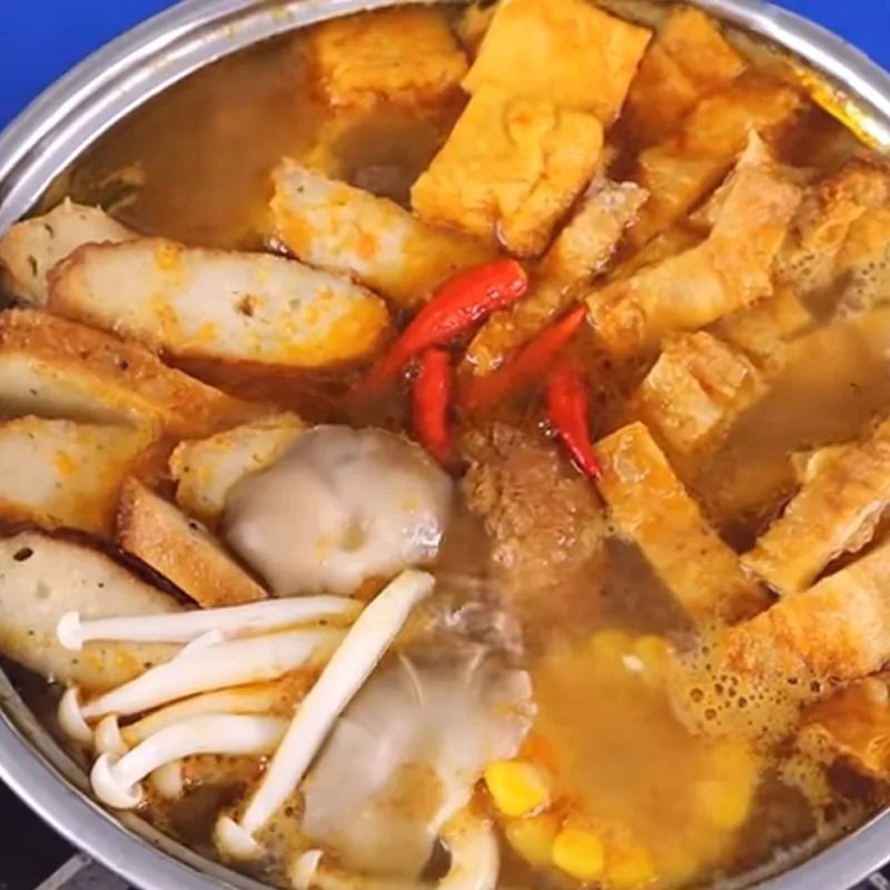 Nước lẩu chay chua cay hoàn thiện