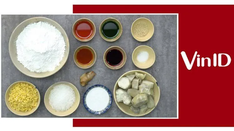 Nguyên liệu làm chè trôi nước ngũ sắc