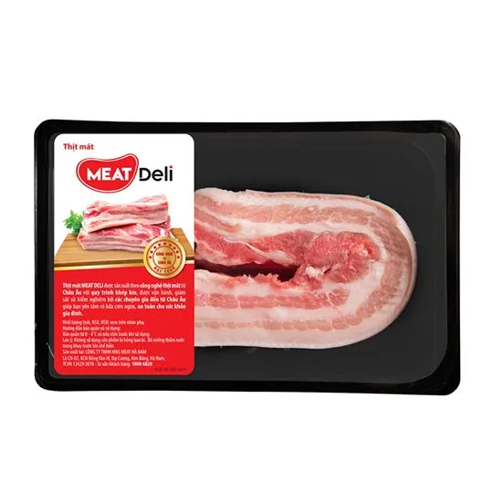 Thịt ba rọi heo MeatDeli sạch tươi ngon