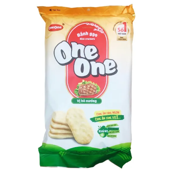 (Only Emartmall) Bánh Gạo One One Vị Bò Nướng 150G