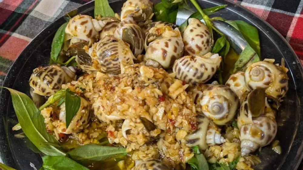 Ốc Phố Đêm Bùi Viện phục vụ đủ loại ốc với gia vị đậm đà