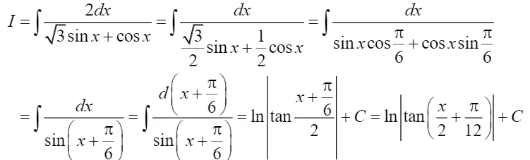 Ví dụ minh họa cho dạng bài chứa tham số lượng giác
