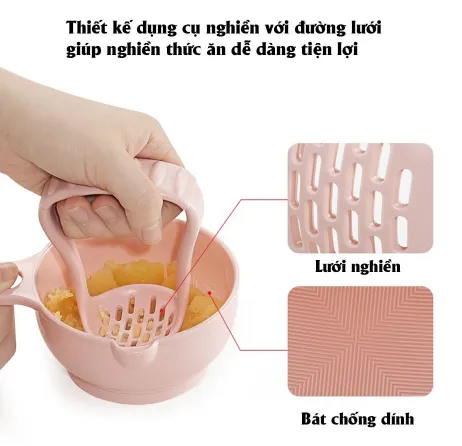 Chi tiết các bộ phận của dụng cụ ăn hoa quả cho bé