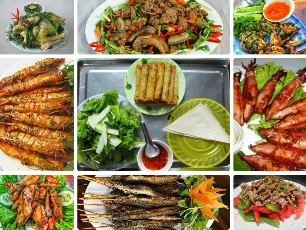 Hải sản tươi ngon tại phố ẩm thực Phạm Hồng Thái